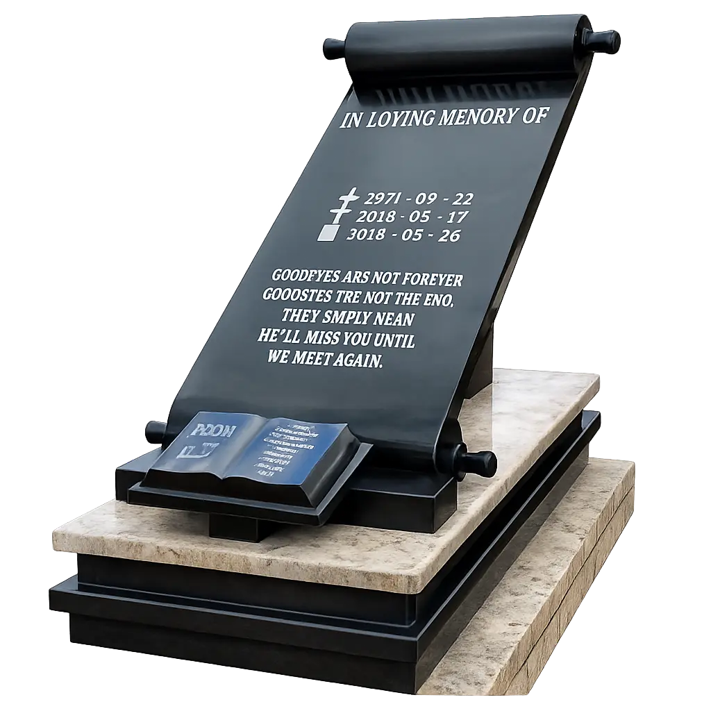 LifeStone 40 granite tombstone design